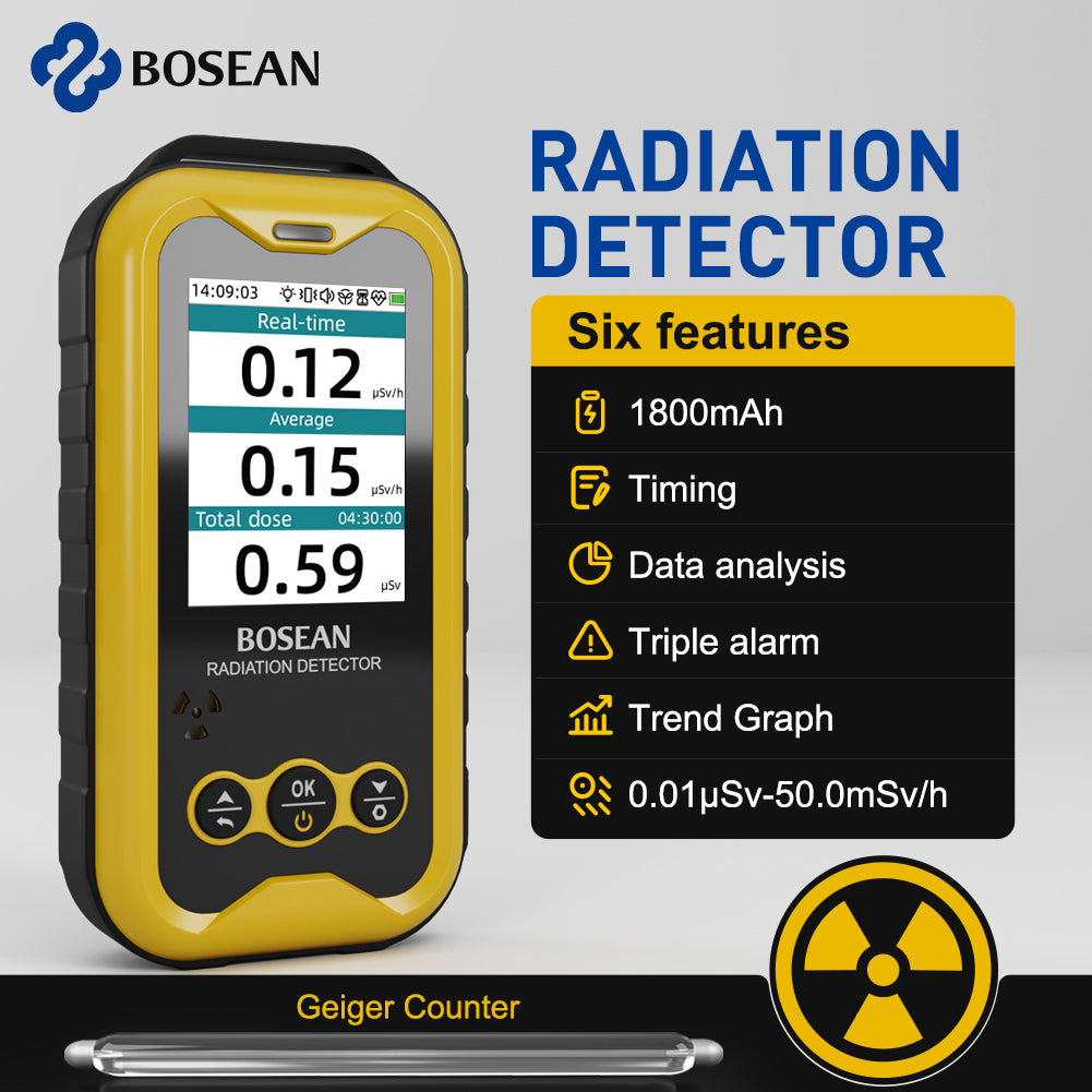 Bosean Geiger Counter Nuclear radiation detector X, β, γ Ray Meter FS6 –  Bosean official