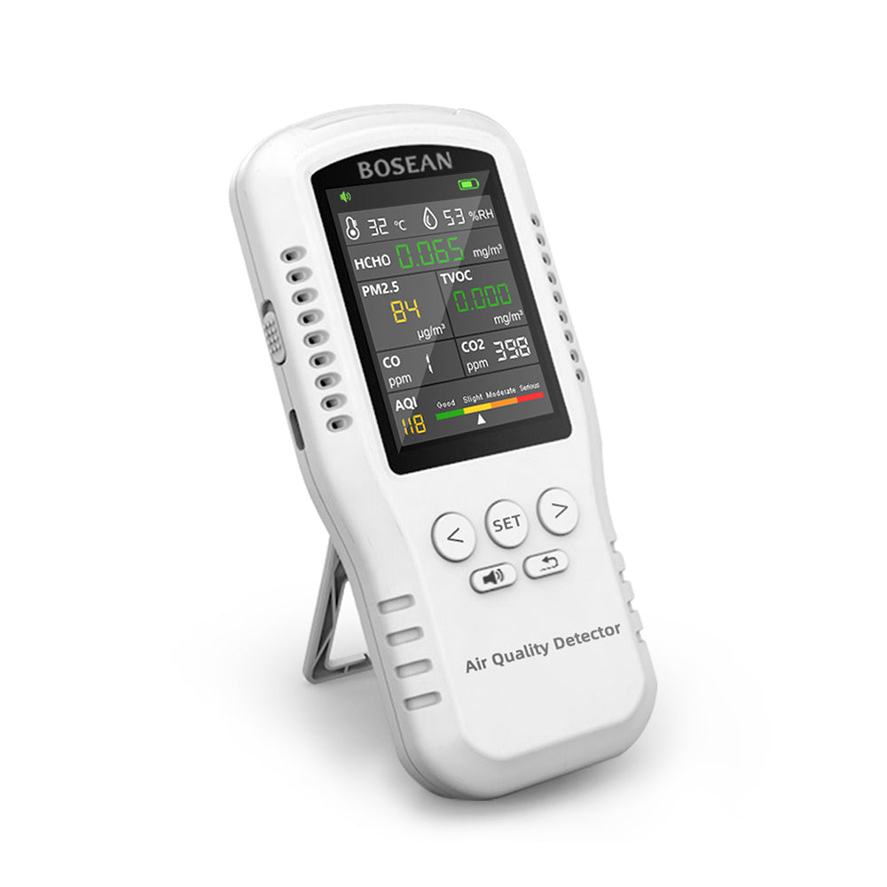 Air quality Monitor for Home TVOC HCHO PM2.5 Temperature and Humidity