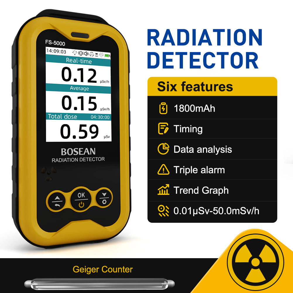Bosean Geiger counter Nuclear Radiation Detector Personal Dosimeter X ...